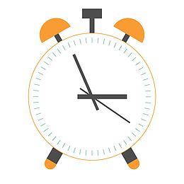扁平化时钟手绘卡通素材