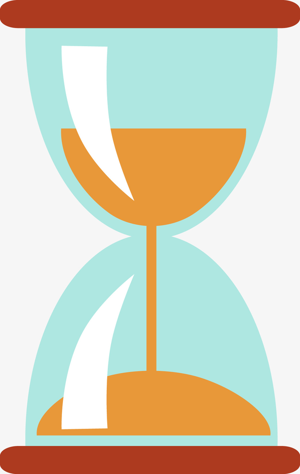 卡通时间漏斗素材图