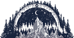 矢量手绘星星月亮海报