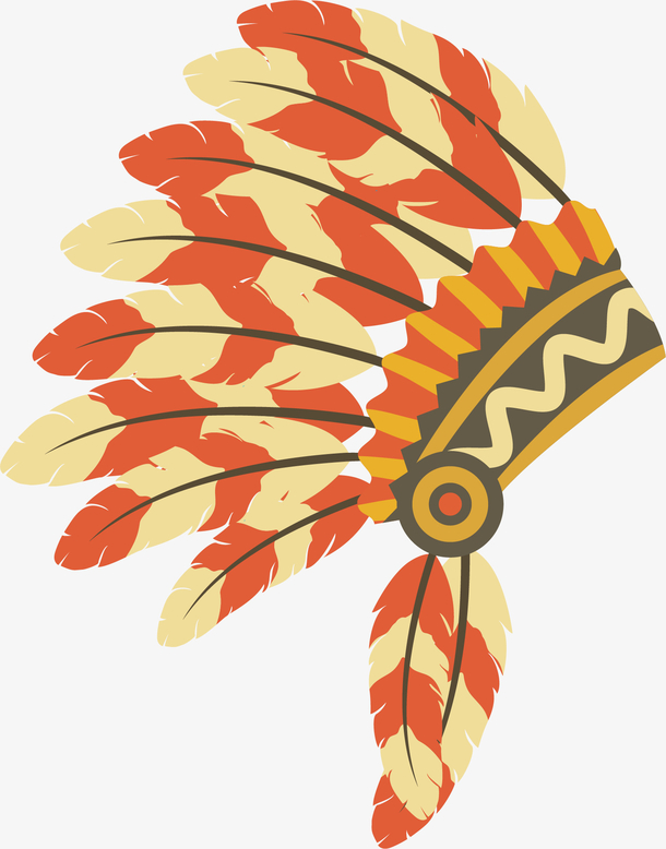 卡通非洲头饰装饰图案素材免费下载_觅元素