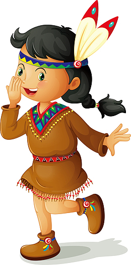 卡通人物印第安人
