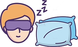 世界睡眠日眼罩卡通图标