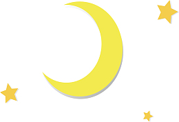 夜晚的星星月亮