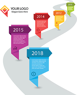 灰色公路弯道时间轴