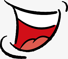 哈哈大笑卡通嘴巴