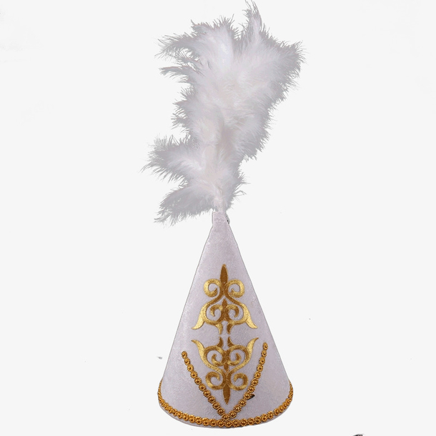 关键词 : 新疆,帽子,花帽,羽毛,哈萨克族,圆筒帽,少数民族,新疆帽子