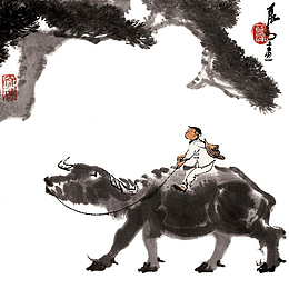 牧童放牧归