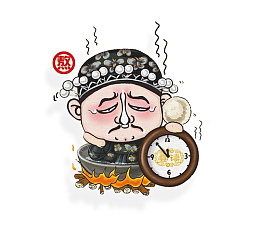 戏曲人物中国风创意素材设计