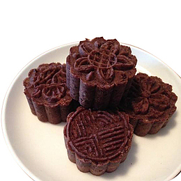 中国传统月饼红豆沙馅 红豆糕
