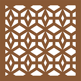 棕色的古典古风窗棂