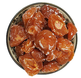 中国风印花瓷碗装的半边梅