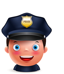 小警察面部表情