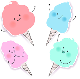 矢量棉花糖