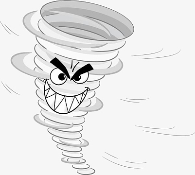 卡通龙卷风素材_卡通龙卷风图片元素-觅元素