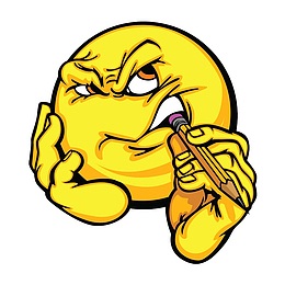 思考的小黄人卡通图