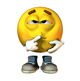 卡通思考的小人免抠图