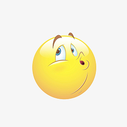 卡通嘟嘴生气的表情图素材