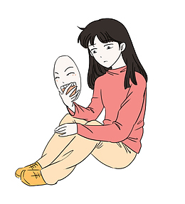 纠结的女生
