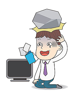 一个压力大的男人