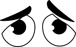 黑色悲伤表情