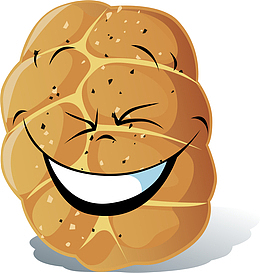 手绘面包表情