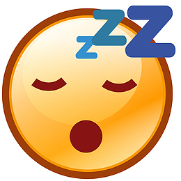 手绘睡觉的表情装饰
