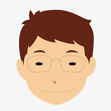 卡通微笑害羞的男性表情设计aipng扁平化微笑的男性人物设计aipng男性