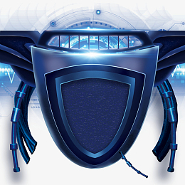 炫酷科技感装饰盾牌