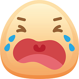 矢量图哇哇大哭的小孩