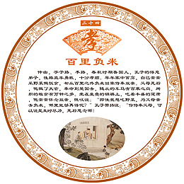 24孝百里负米宣导图