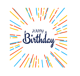 彩色射线生日快乐