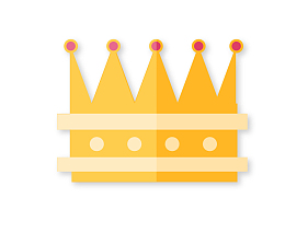 矢量卡通扁平化生日帽子png