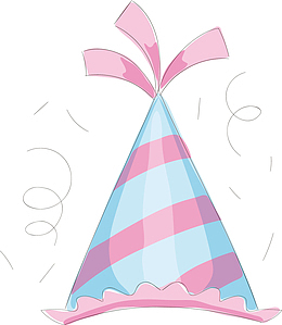 矢量图创意生日帽