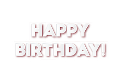 矢量白色生日快乐祝福语