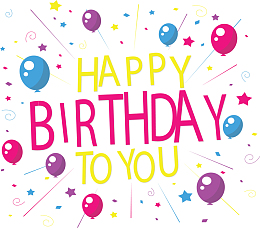 彩色气球生日快乐