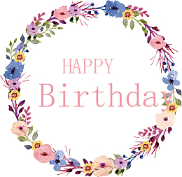 矢量图图标花环生日