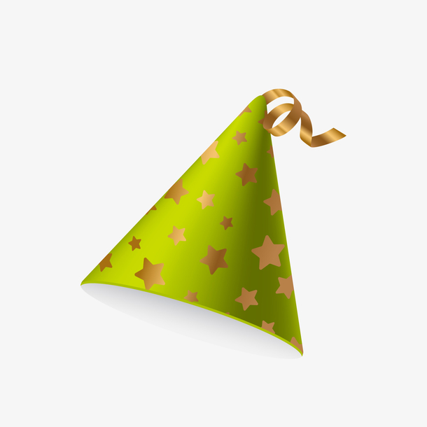 绿色生日帽子矢量图素材免费下载_觅元素