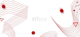 618狂欢节不规则线条装饰边框