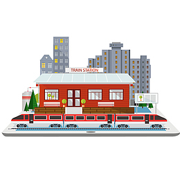 城市里的超市风景设计