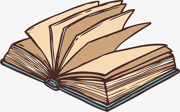 书本翻开卡通素材_书本翻开卡通图片元素-觅元素