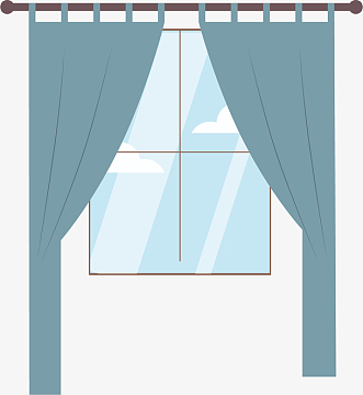 卡通帘素材_卡通帘图片元素-觅元素