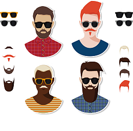 矢量图卡通男士头像