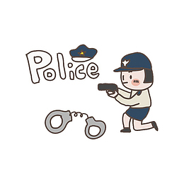 拿着枪瞄准的警察