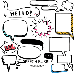 矢量图水彩白色对话框