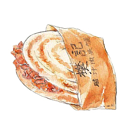 大西北手绘肉夹馍