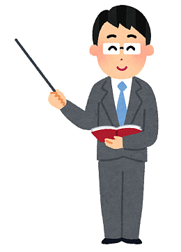 手绘微笑的男教师免抠图