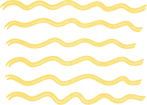 矢量手绘水彩波浪纹