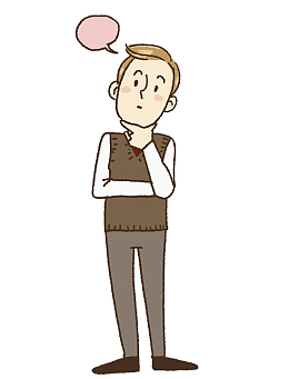 水彩疑问的小男孩免抠图