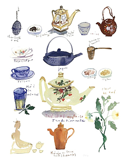 手绘茶具