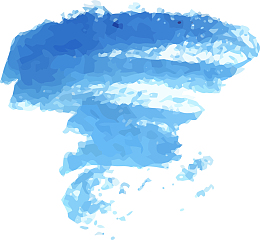 手绘蓝色龙卷风涂鸦